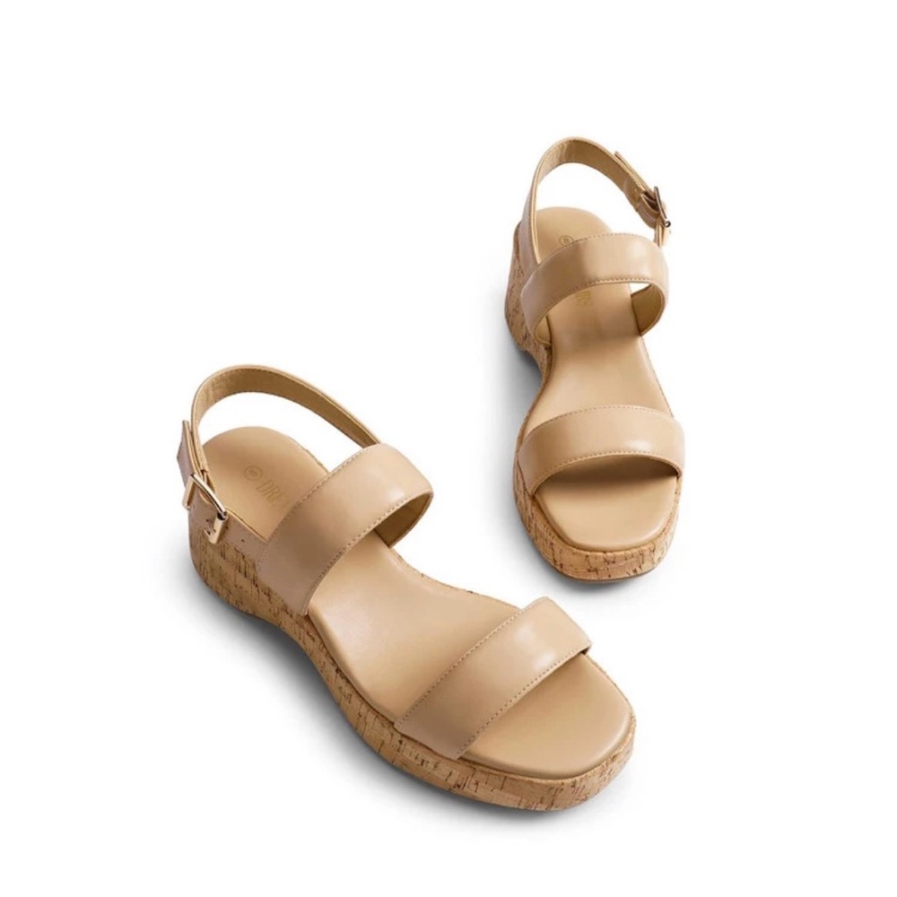 Dream Pairs Women Comfy Wedge Sandals Open Toe Buckle Ankle Strap-New